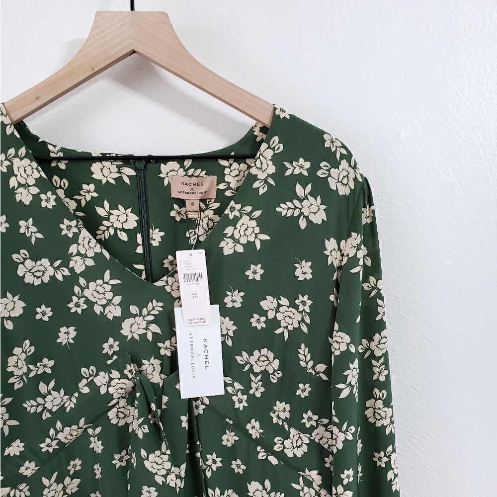 Anthropologie Kachel Saiorse Floral Midi Dress Size 12 NWT - Picture 6 of 10